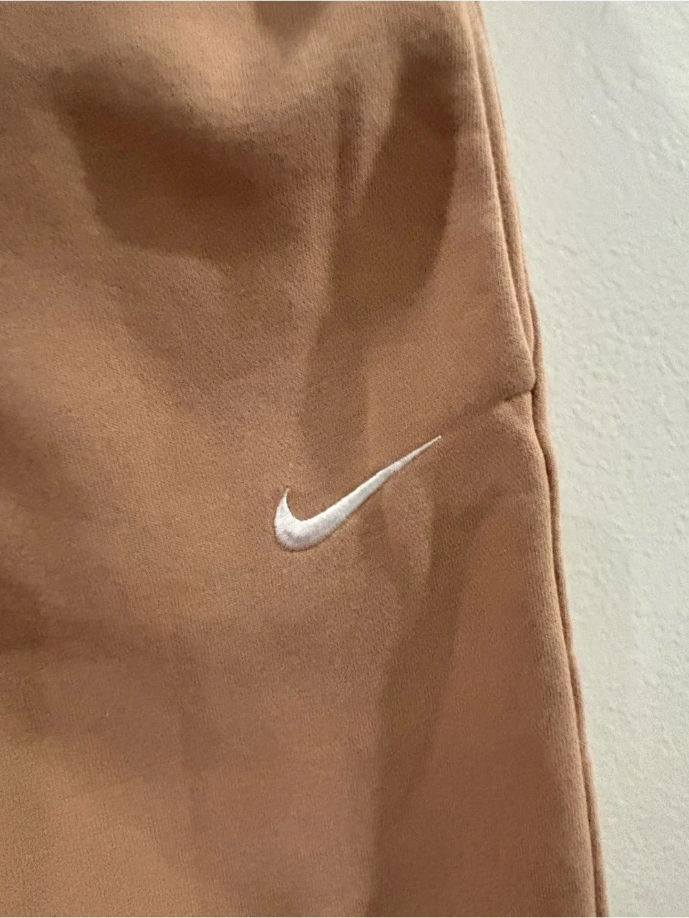 Nike Women's Tan Cropped Hoodie & Drawstring Joggers